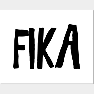 Fika Sweden swedish coffee break Posters and Art